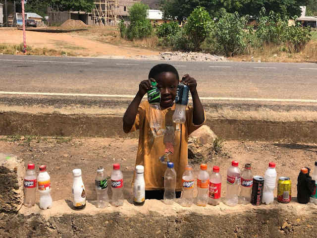 bottles are a common form of plastic waste